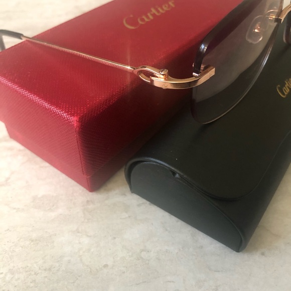 Authentic Custom Rose Gold Cartier sunglasses - Picture 8 of 10
